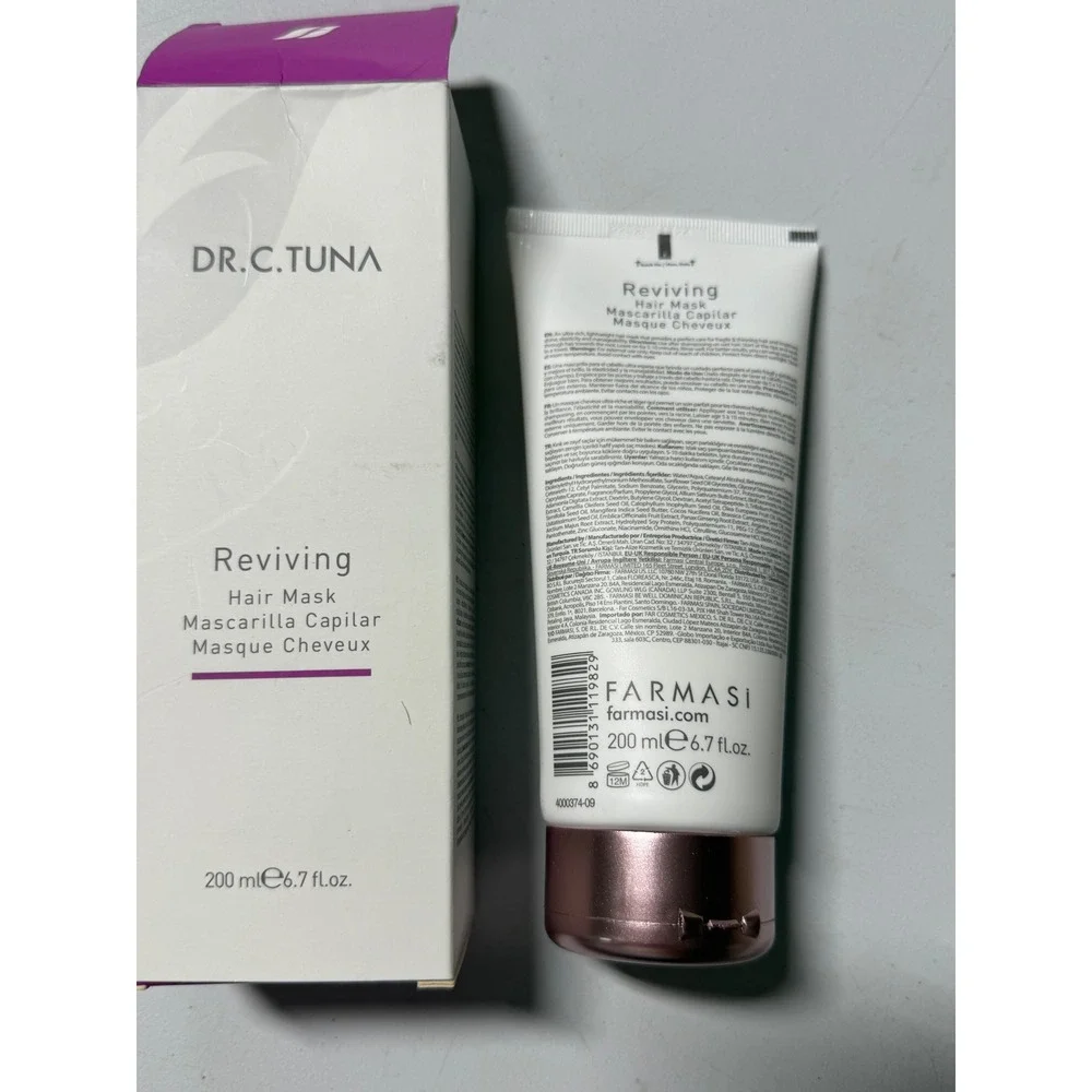 Dr. C. Tuna Reviving Hair Mask Farmasi 200ml 6.7 fl oz New in Box